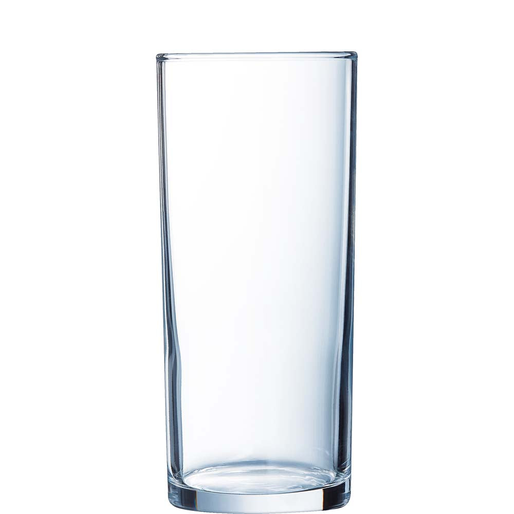 Hohes transparentes leeres Glas