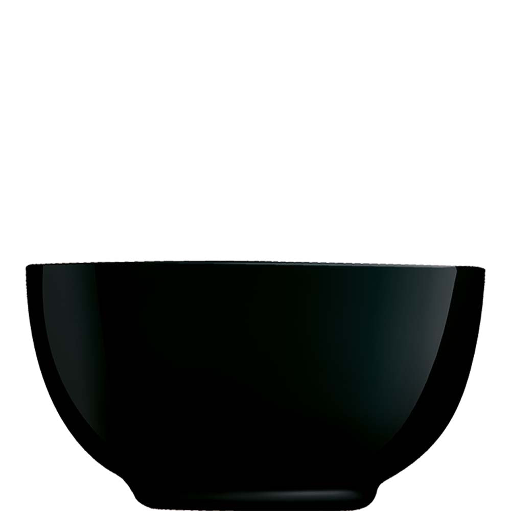 Schwarze Schüssel von unten sichtbar