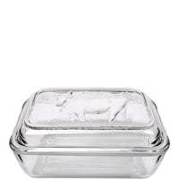 Glasbutterdose mit Deckel