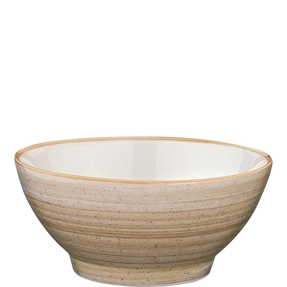 Beige Keramikschüssel, leer