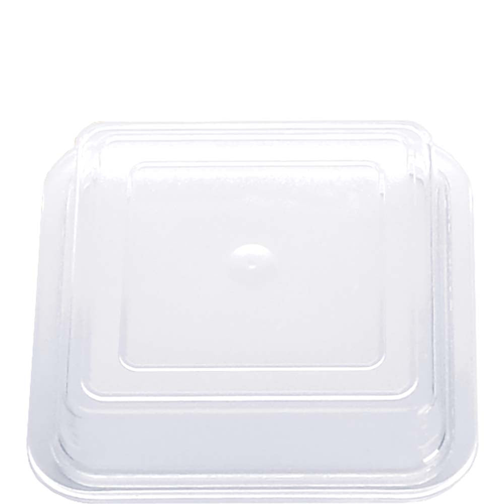 Transparenter Plastikdeckel für Behälter.