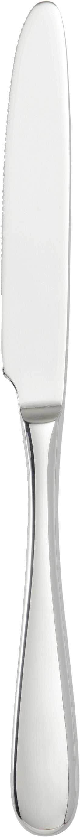 Silbernes Buttermesser mit Griff.