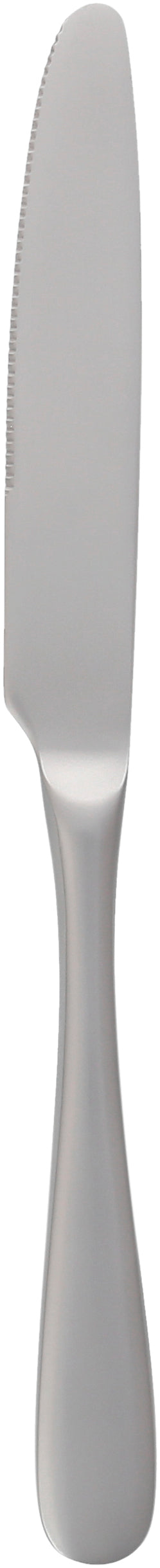 Silbernes Buttermesser aus Edelstahl.