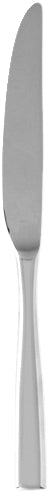 Silbernes Buttermesser auf weißem Hintergrund.