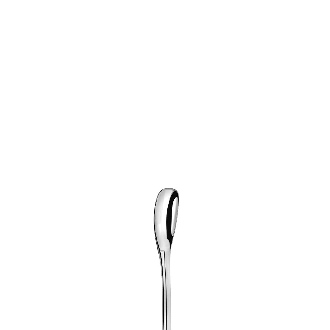 Langer, schmaler Löffel aus Edelstahl.