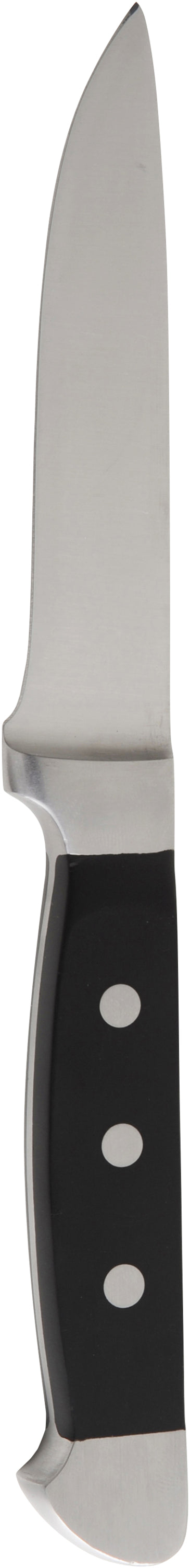 Küchenmesser mit schwarzem Griff.
