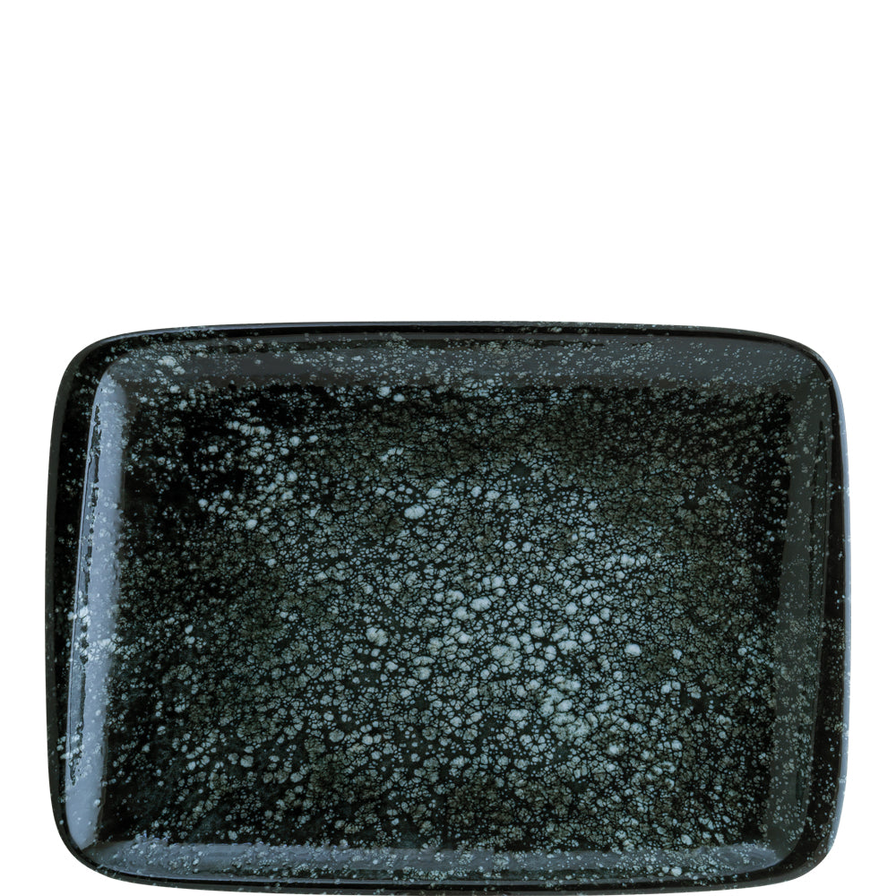 Schwarze marmorierte Backform aus Metall