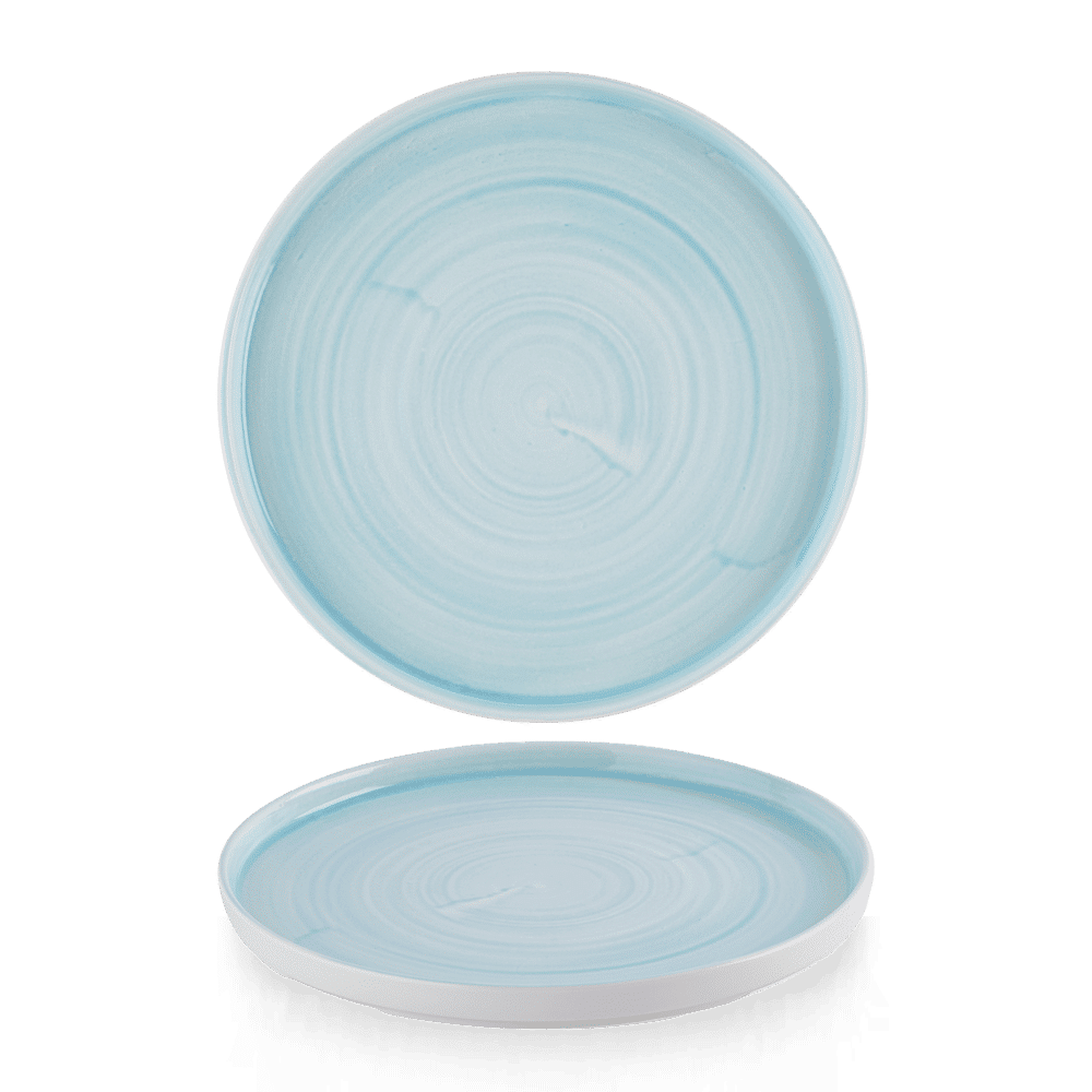 Leere blaue Teller, B2B Gastronomie