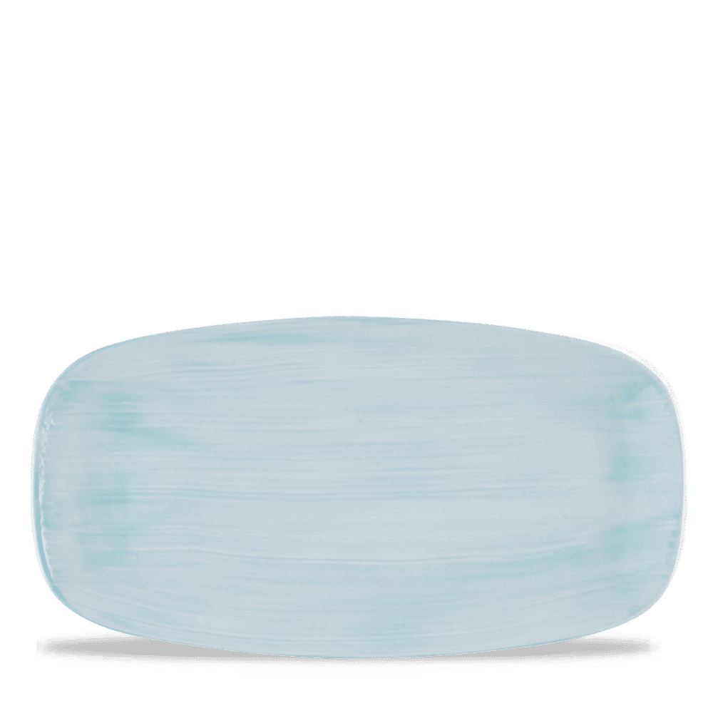 Leere blaue Servierplatte, B2B Gastronomie