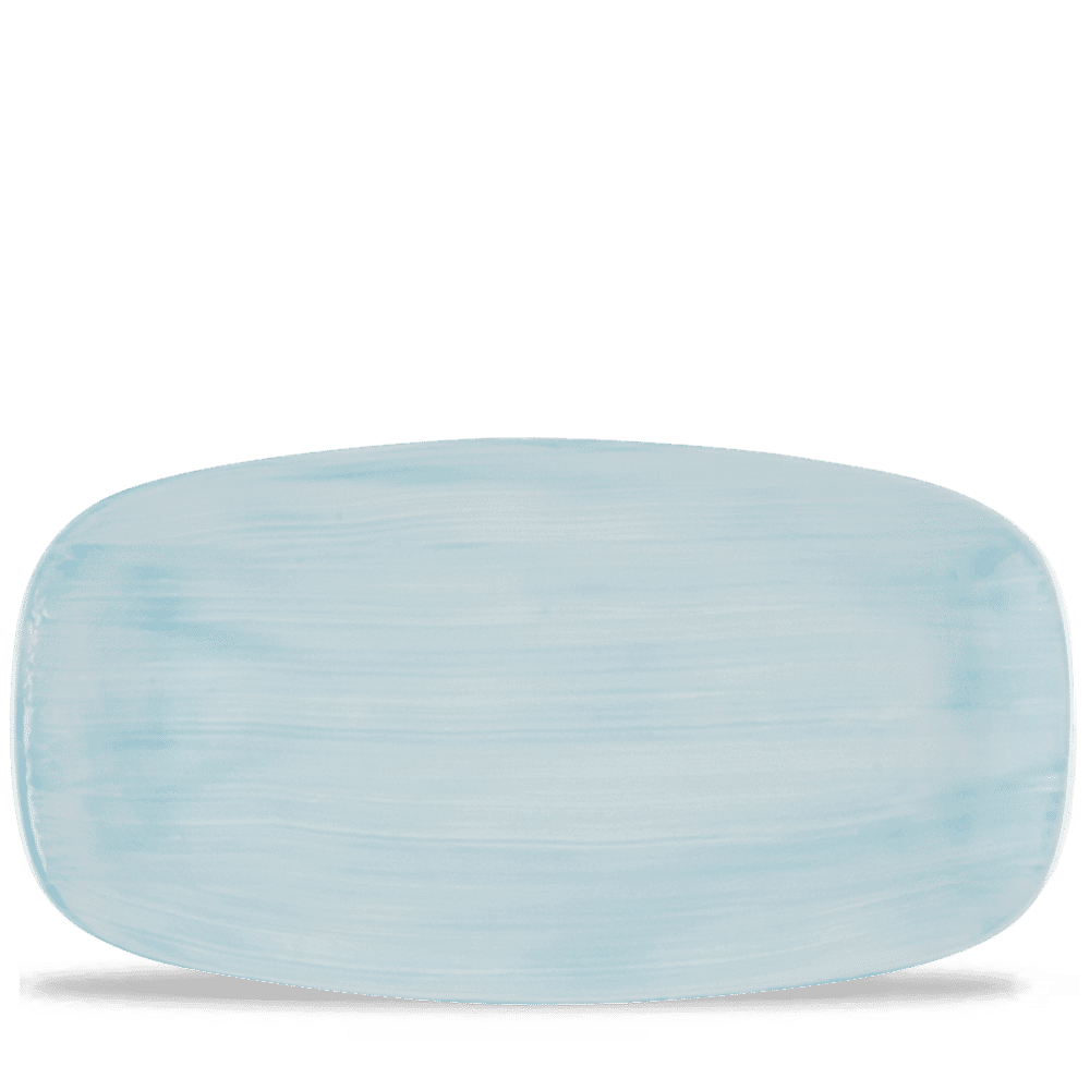 Leere blaue Servierplatte, B2B Gastronomie