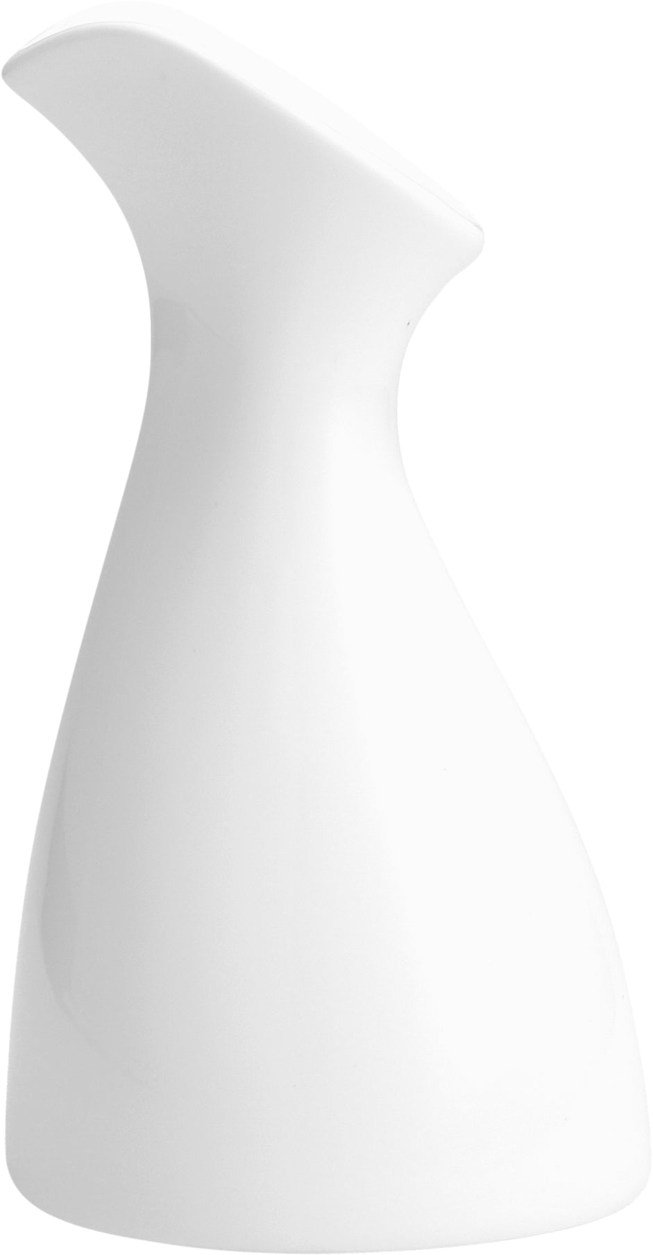 Weißer Porzellan-Krug, modernes Design.