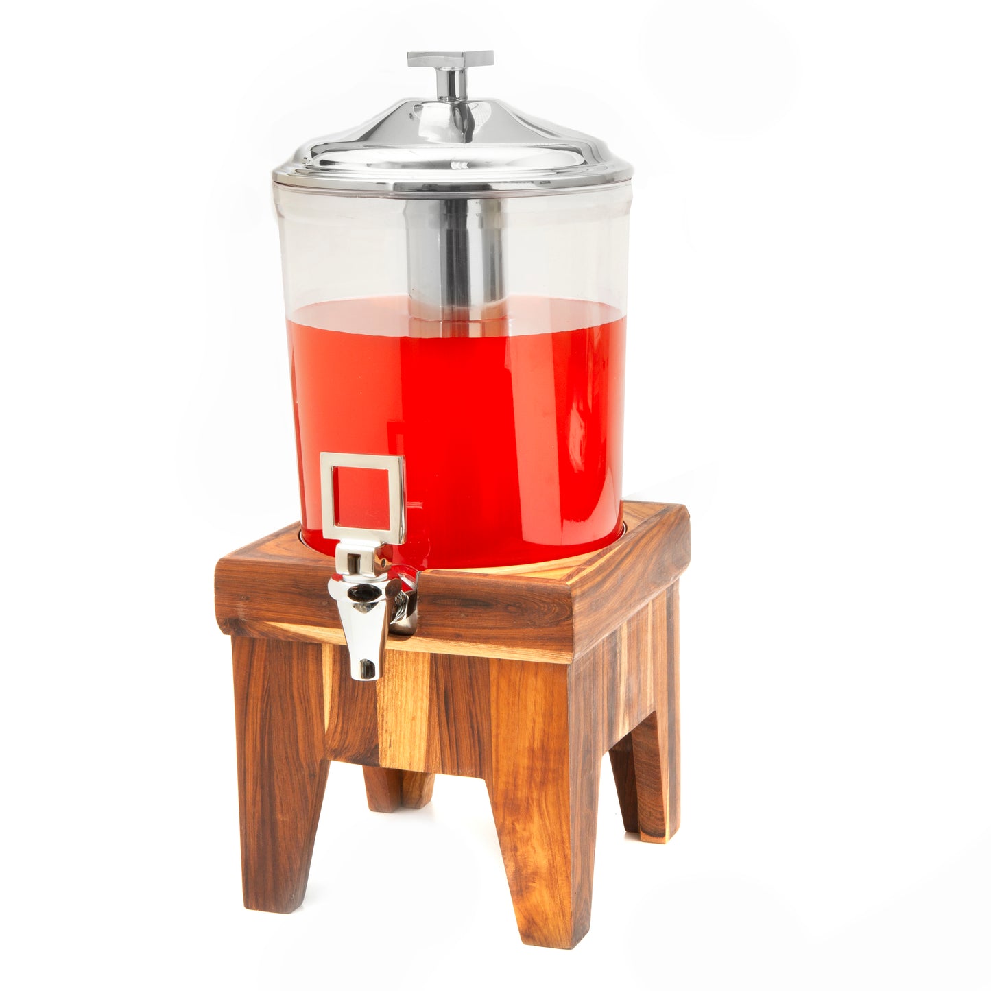 Getränkespender mit rotem Saft.