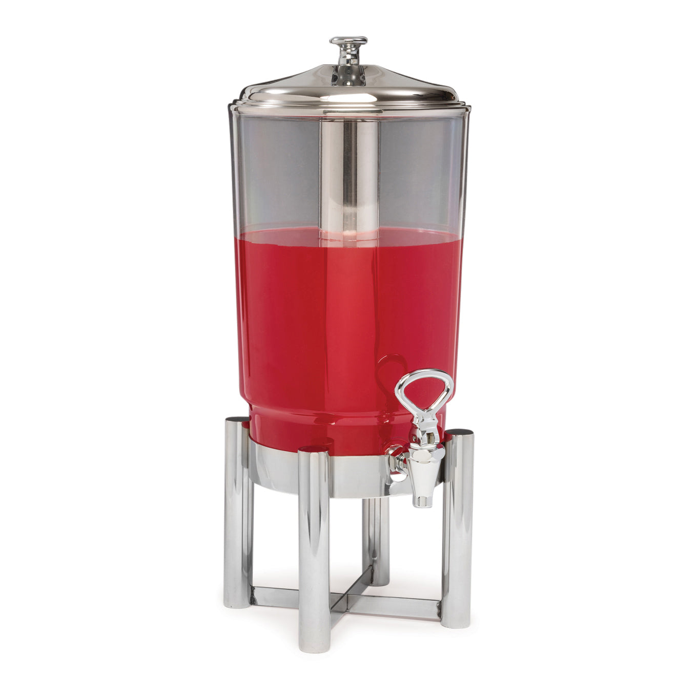 Getränkespender mit rotem Saft.