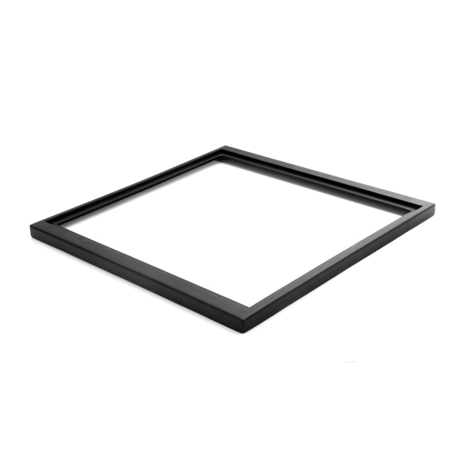 Schwarzer quadratischer Tablett-Rahmen