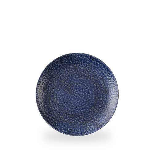 Blaue dekorative Keramikschale