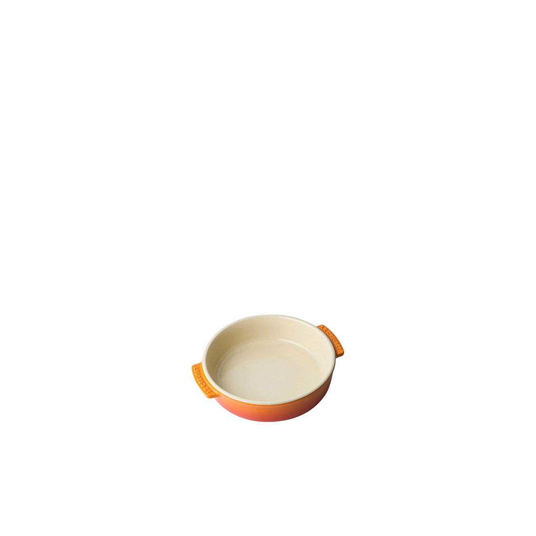 Orange Auflaufform mit Griffen, Gastronomiebedarf.