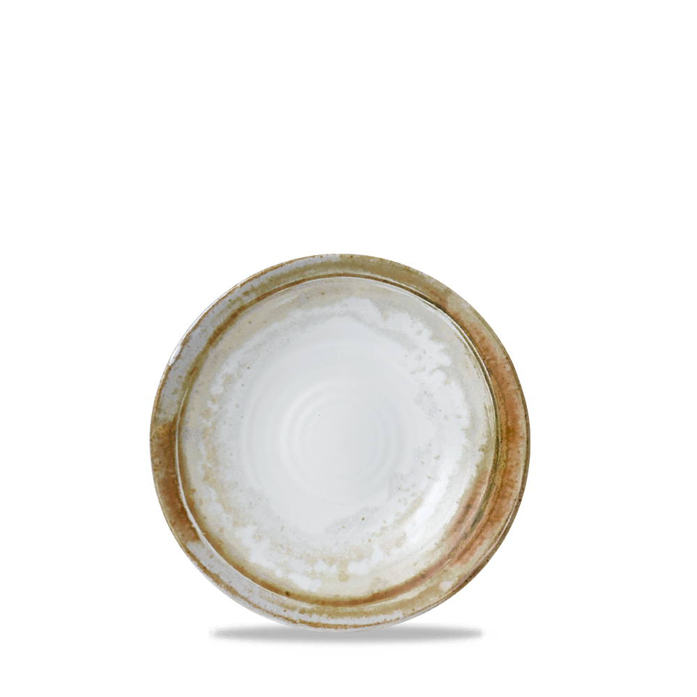 Keramikteller mit rustikalem Design.