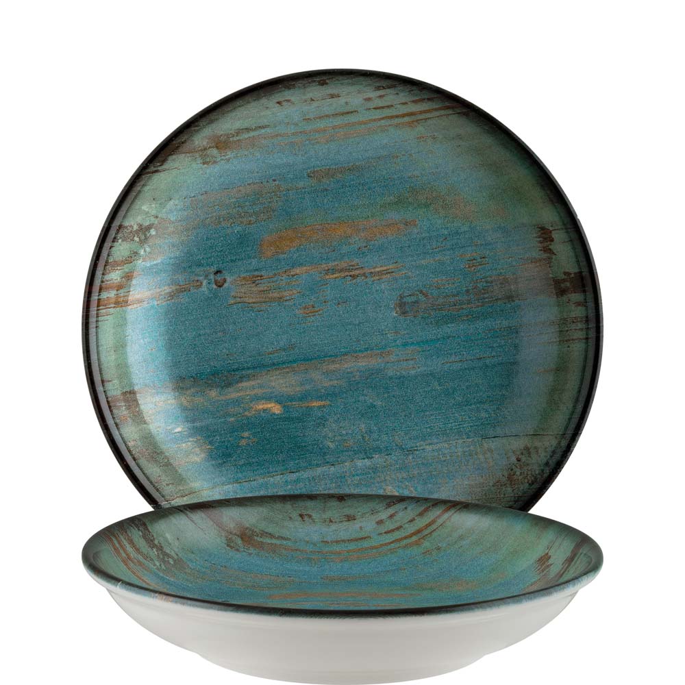 Rustikale turquoise Tellerplatten