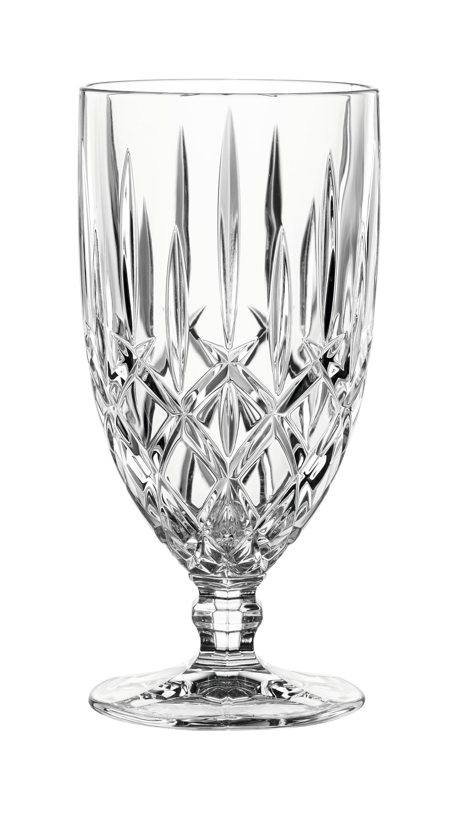 Kristallglas mit Stiel, transparent