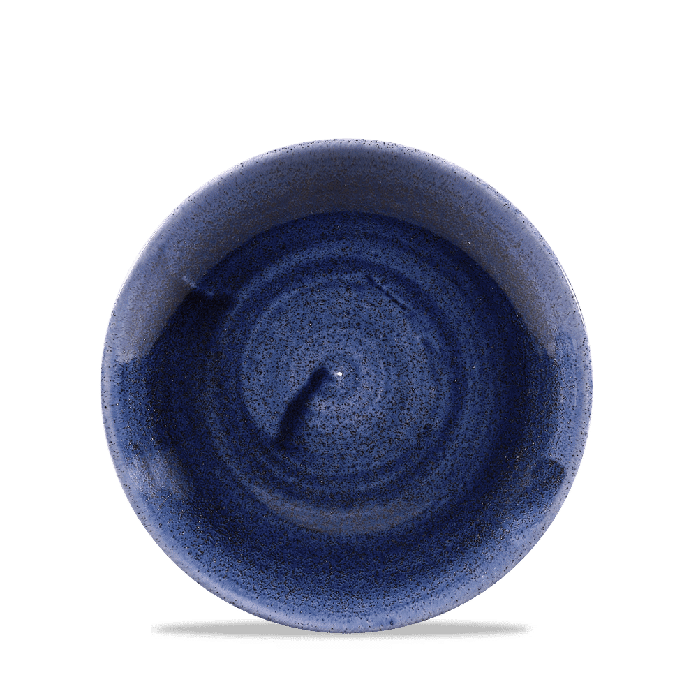 Blaue Keramikschale, Nahaufnahme, B2B Gastronomie