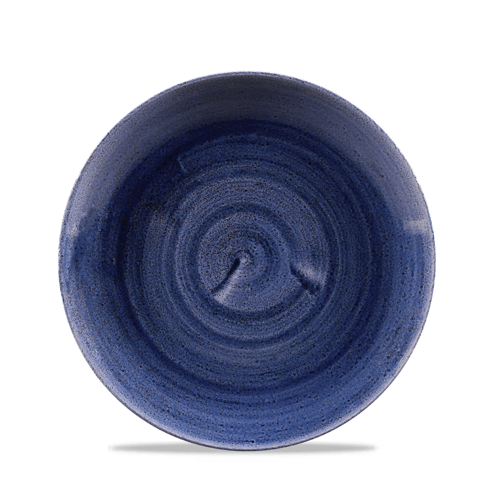 Blaue Keramikschale, Nahaufnahme, B2B Gastronomie