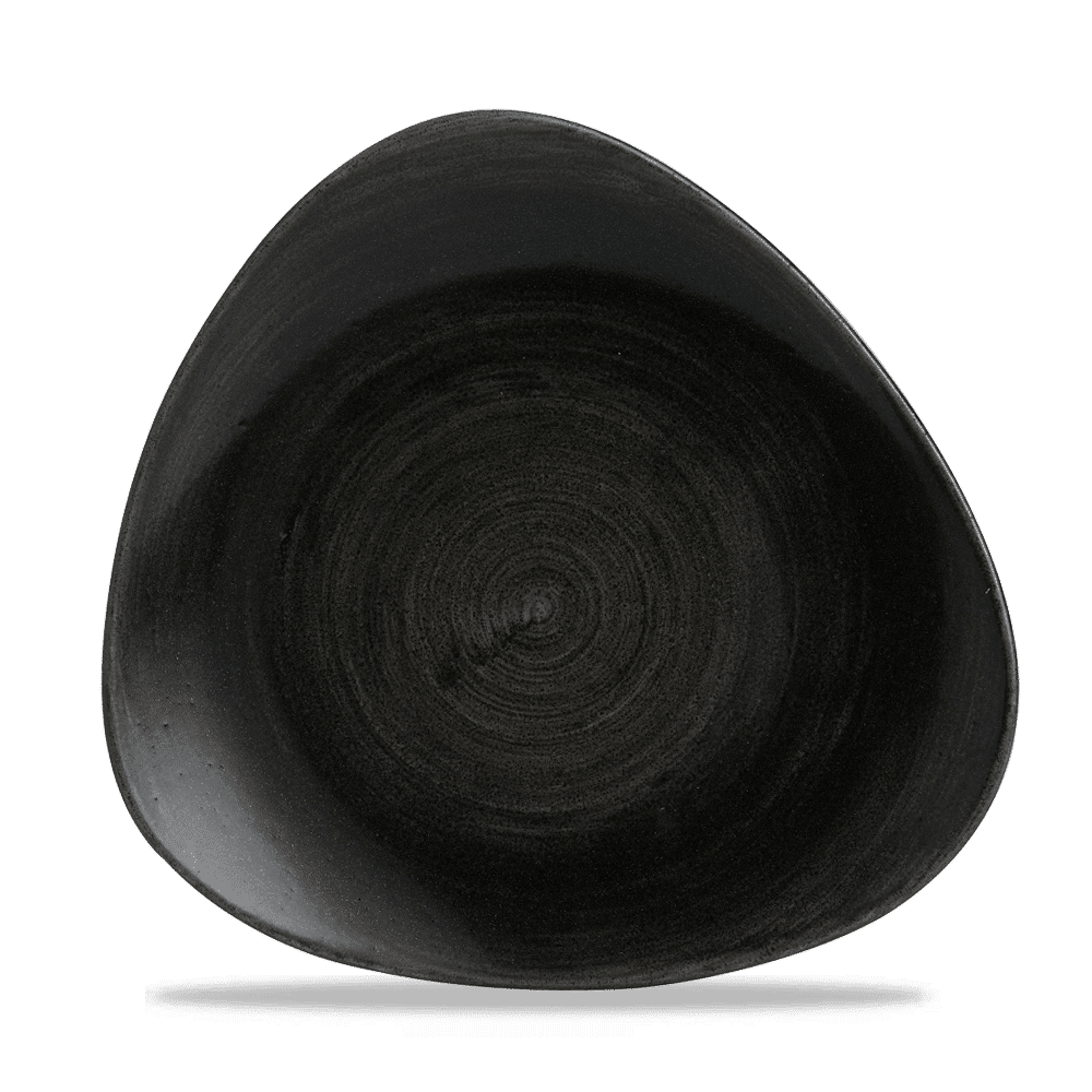 Schwarze, runde Suppenschüssel, B2B Gastronomie