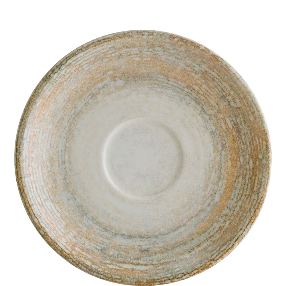 Runde keramische Schale von oben