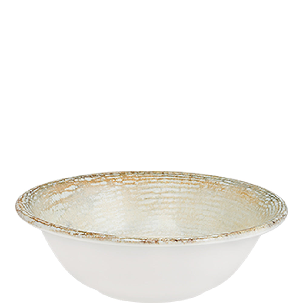 Keramikschüssel mit rustikalem Design.