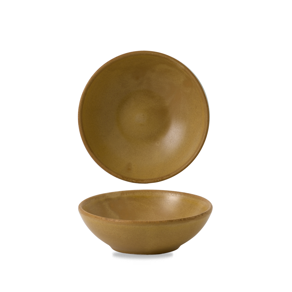 Zwei braune Schalen aus Keramik.