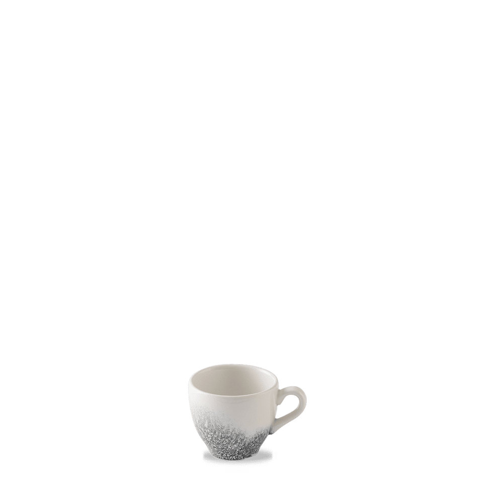 Weiße Kaffeetasse auf Tisch