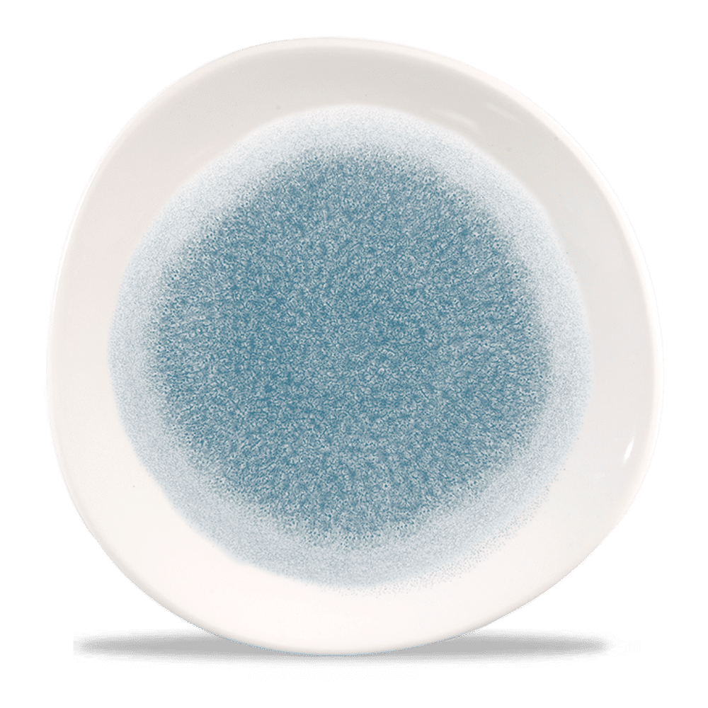 Blaue Kaffee- oder Teetasse, Nahaufnahme