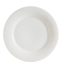 Weißer Teller aus Porzellan