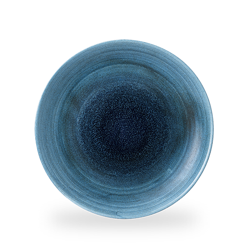 Blaue Keramikschale, Nahaufnahme