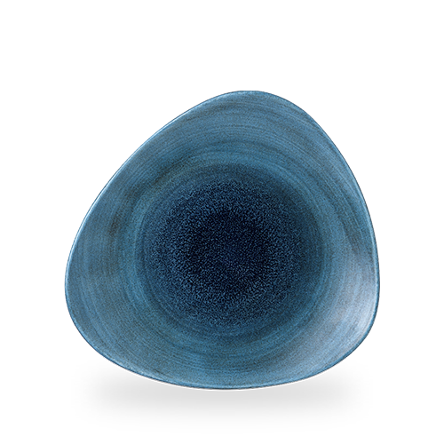 Blaue, runde Keramikschale