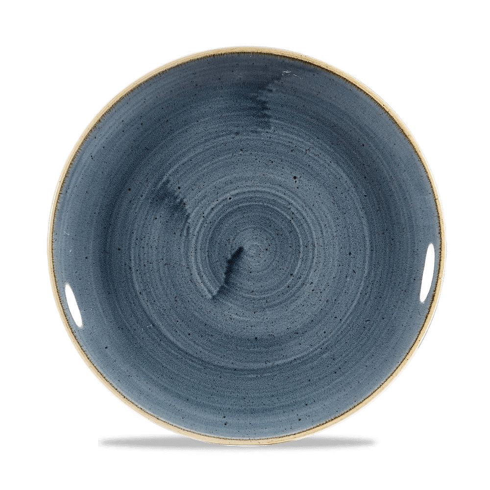 Leere blaue Schale, Nahaufnahme