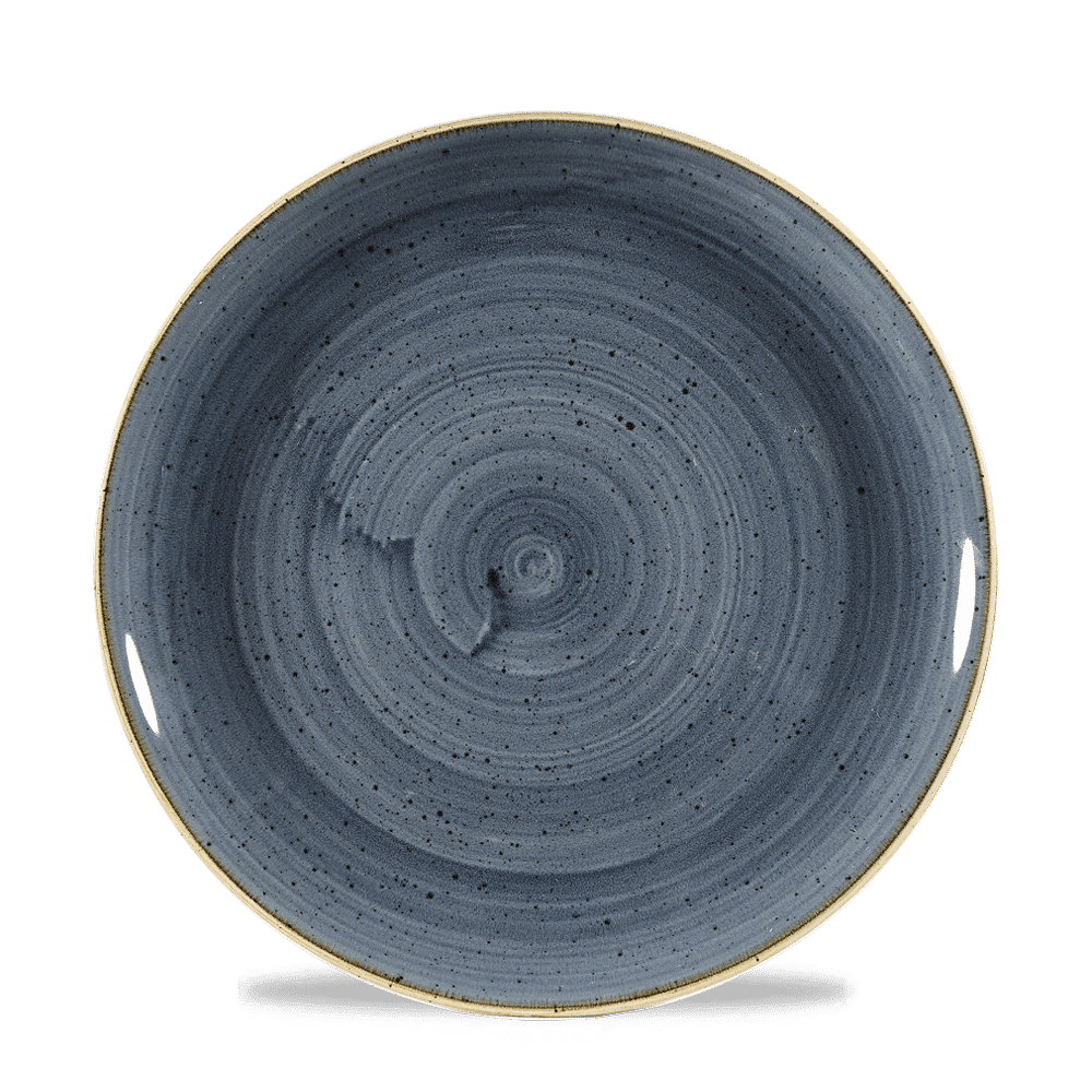 Leere blaue Keramikschale, B2B Gastronomie