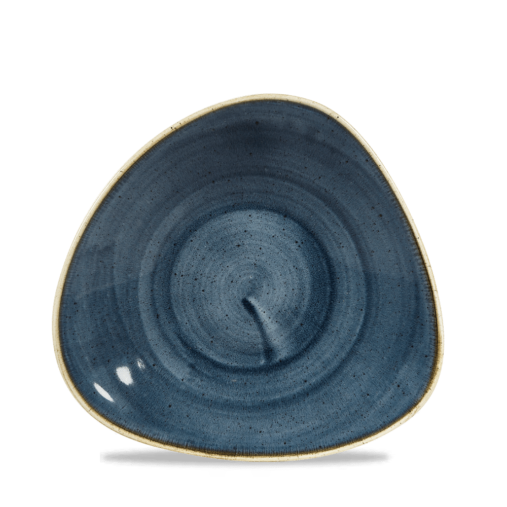 Leere blaue Keramikschale, B2B Gastronomie