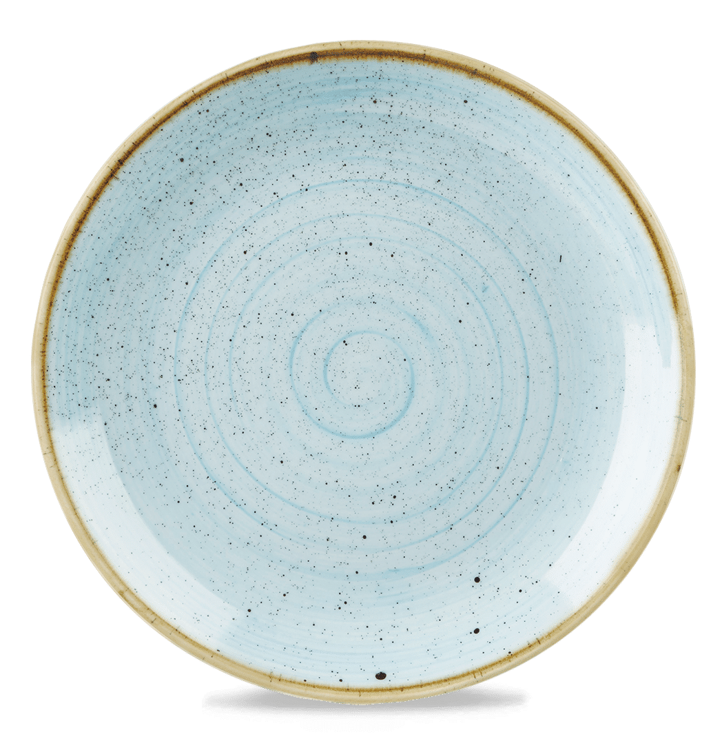 Leere blaue Speiseteller, B2B Gastronomie