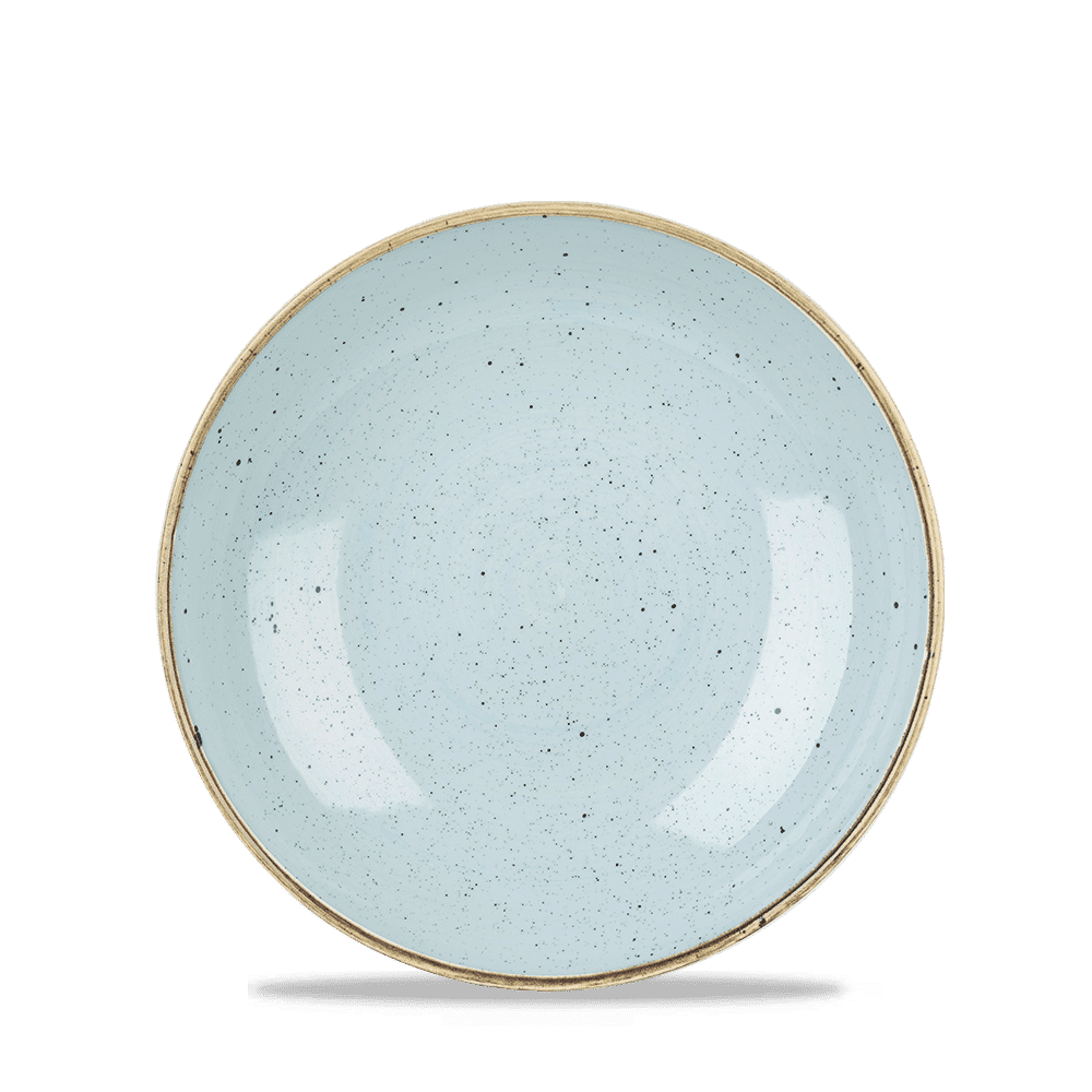 Leere blaue Speiseteller, B2B Gastronomie