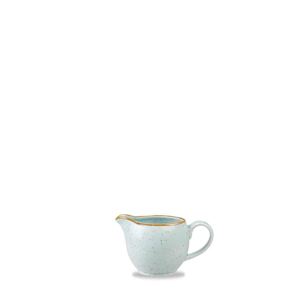 Kleine, gesprenkelte Milchkanne, Keramik.