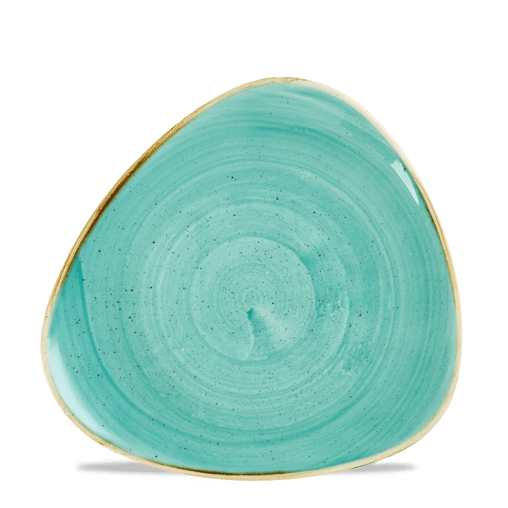 Blaue, runde Keramikschale