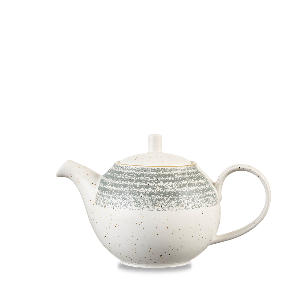 Keramik-Teekanne mit Muster.