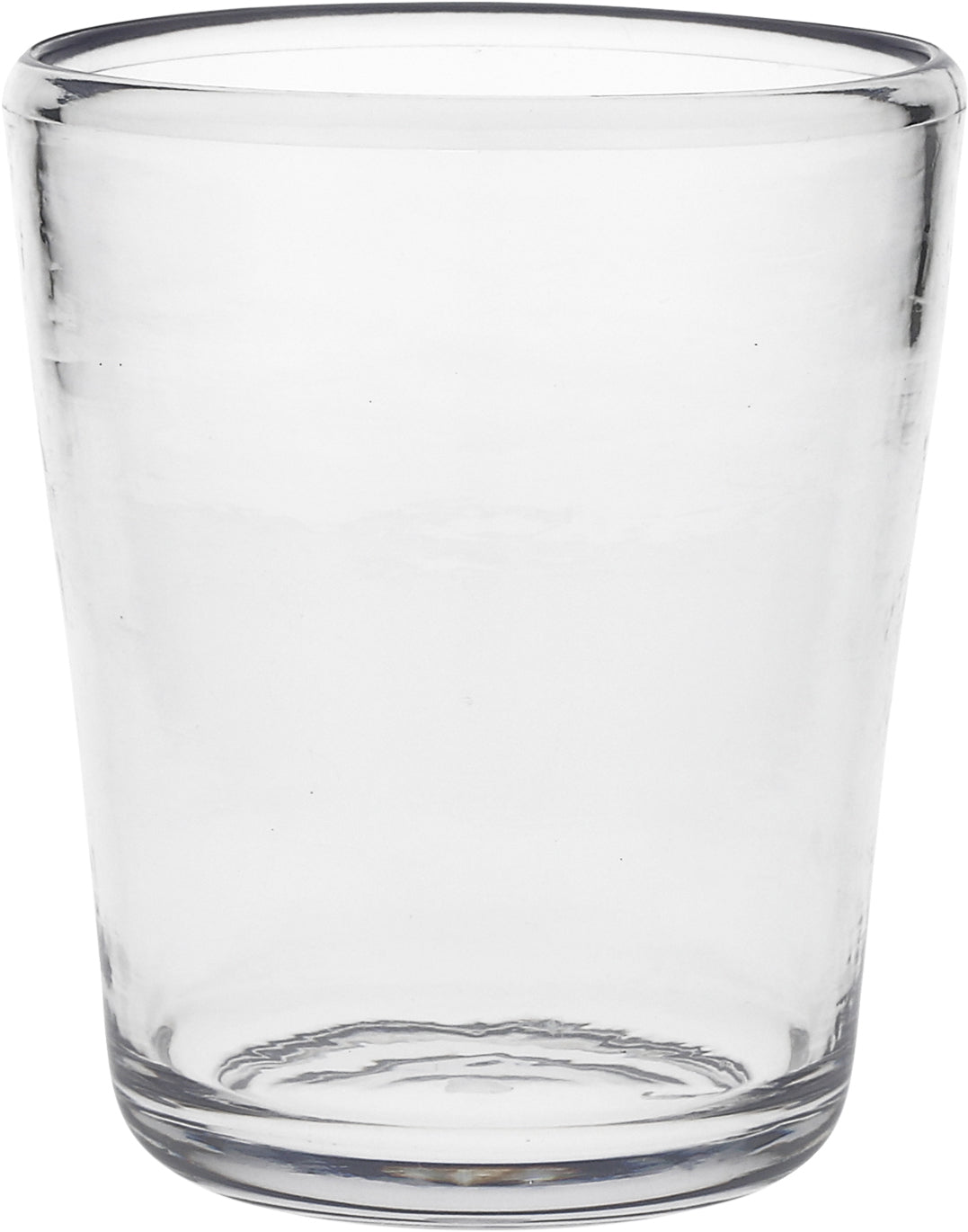 Leeres Trinkglas aus Glas.