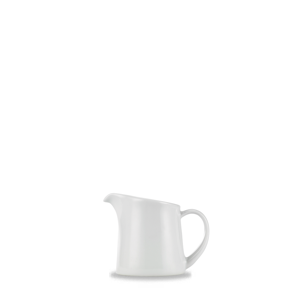 Weißer Porzellan-Milchkännchen.