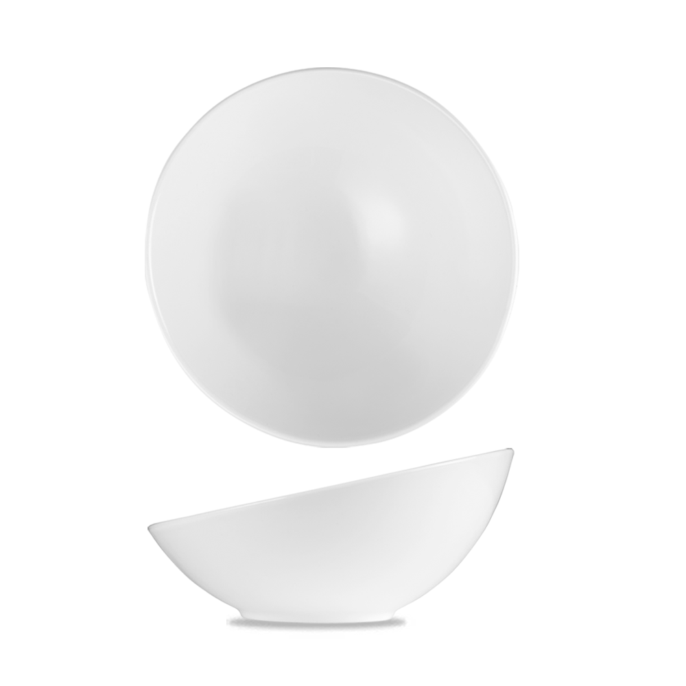 Zwei weiße Schalen, minimalistisch.