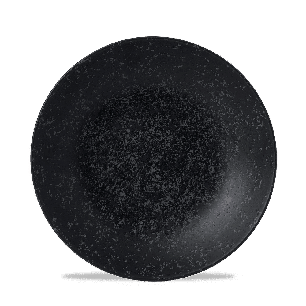 Schwarzer Teller, B2B Gastronomie, leer