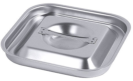 Edelstahl-Deckel für Gastronomiebehälter.