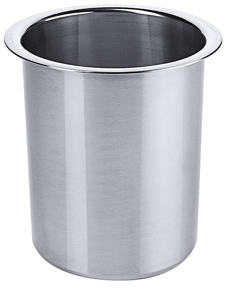 Edelstahlbehälter für Gastronomiebedarf.