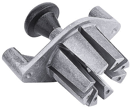 Metallgerät mit schwarzem Griff.