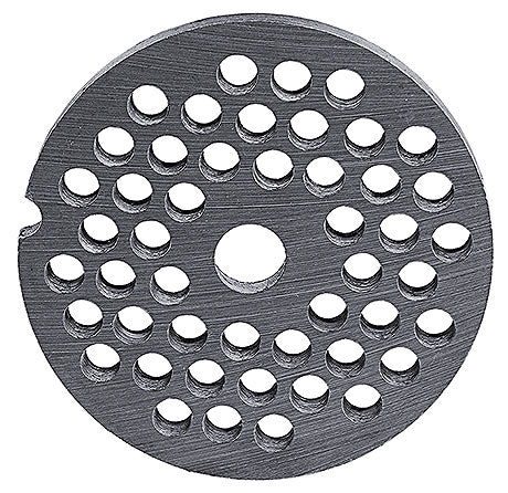 Metallscheibe mit Löchern.